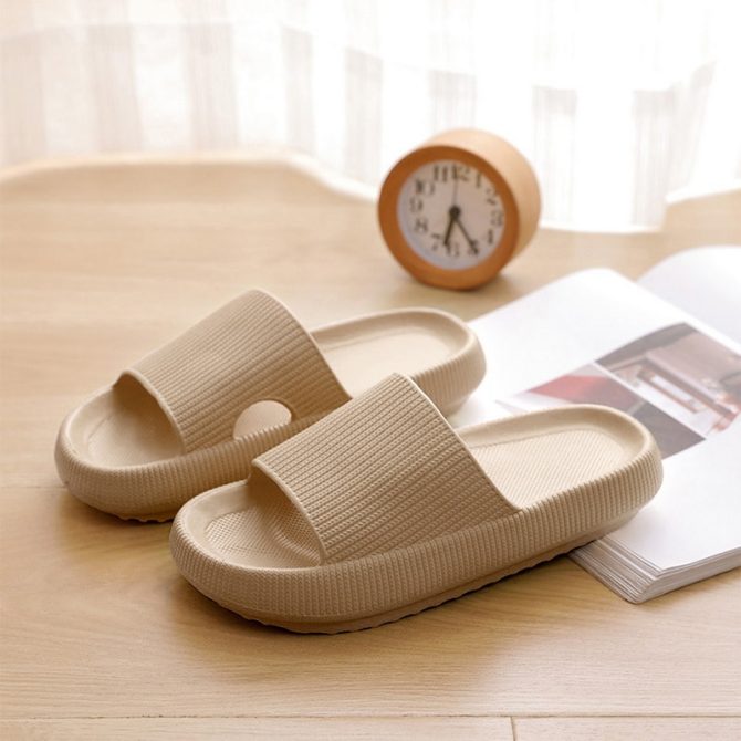 Women Thick Platform Slippers Summer Beach Eva Soft Sole Slide Sandals Leisure Mens Ladies Indoor Bathroom Anti-slip Shoes - Image 2
