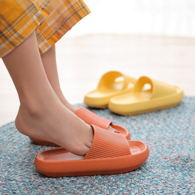 Women Thick Platform Slippers Summer Beach Eva Soft Sole Slide Sandals Leisure Mens Ladies Indoor Bathroom Anti-slip Shoes - Image 5