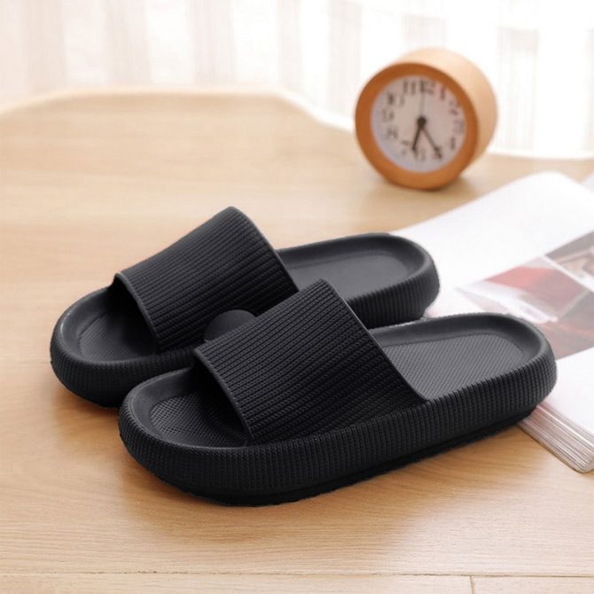 Women Thick Platform Slippers Summer Beach Eva Soft Sole Slide Sandals Leisure Mens Ladies Indoor Bathroom Anti-slip Shoes