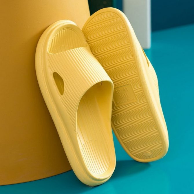 Fashion Home Slippers Slip On Flats Men And Women Indoor Floor Flat Shoes Female Slides Summer Non-slip Family Bathroom Sandals