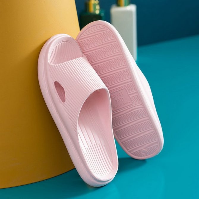 Fashion Home Slippers Slip On Flats Men And Women Indoor Floor Flat Shoes Female Slides Summer Non-slip Family Bathroom Sandals - Image 3