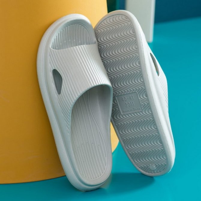 Fashion Home Slippers Slip On Flats Men And Women Indoor Floor Flat Shoes Female Slides Summer Non-slip Family Bathroom Sandals - Image 5
