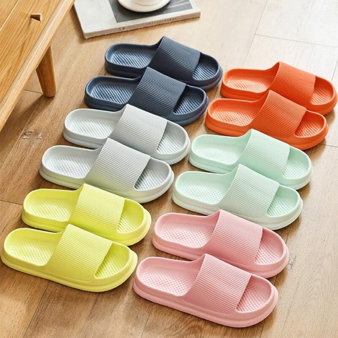 Home Slippers Anti-slip Flip Flops Woman's Sandals Women Fashion Soft Sole EVA Indoor Slides Thick Platform Cloud Simple Slipper - Image 6