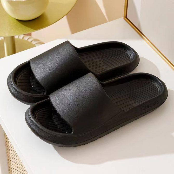 Summer Indoor Slippers Home Men's Slippers Non-slip Flats Women's Sandals Couple Shoes Comfortable Bathroom Slippers for Women - Image 4