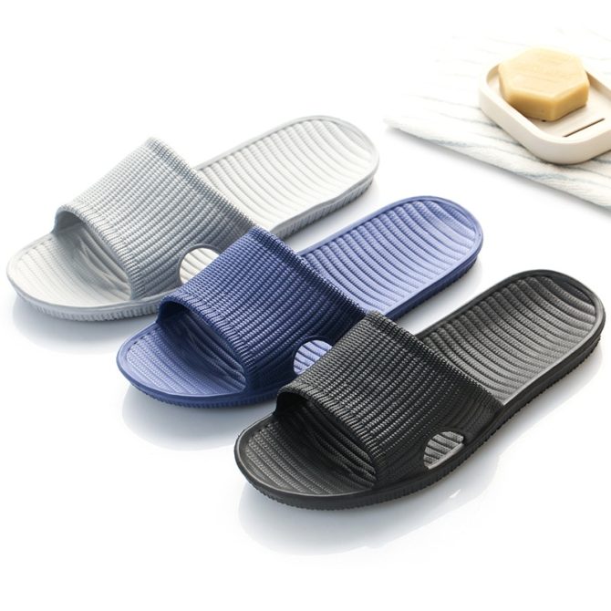 Summer Men Indoor Slippers Floor Flat Shoes Indoor Eva Flip Flops Man Woman Non-slip Bathroom Home Slippers Zapatillas De Hombre