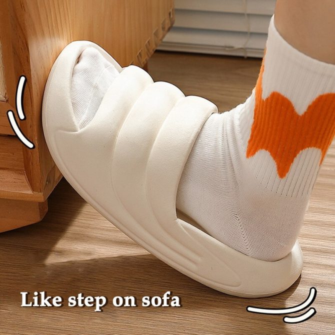 Thick Platform Female Home Slippers Cloud Slides Non-slip Flip Flops Woman Sandals Women Fashion Soft Sole EVA Indoor Slippers - Image 3