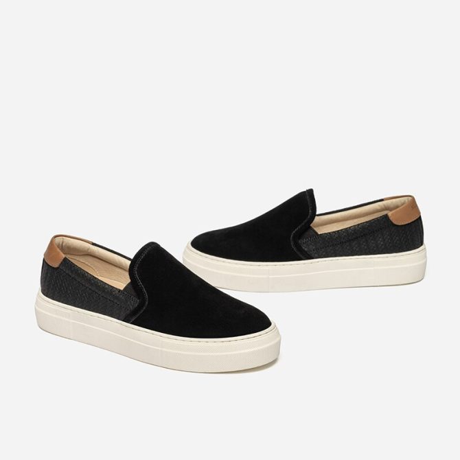 2023 New England style spring and summer women's shoes leather plain weave casual board shoes women's flat loafers - Image 2