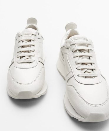 2023 New Spring Autumn Fashion Platform Thick All-match Leather Sneakers Women Simple Casual Running Shoes Female shoes
