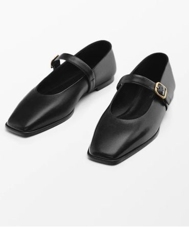 2023 New Women Fashion Square Head Shallow Flats Solid Simple Casual Female