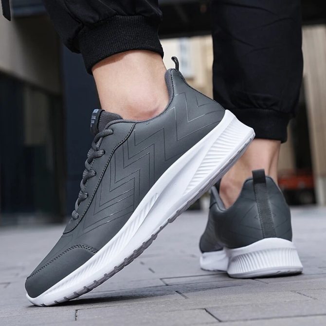 2023 New Men's Sneakers Fashion PU Men's Casual Shoes Outdoor Jogging Training Shoes High-Quality Comfortable Men's Shoes - Image 4