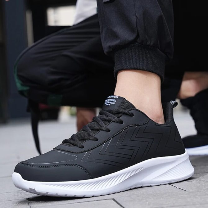 2023 New Men's Sneakers Fashion PU Men's Casual Shoes Outdoor Jogging Training Shoes High-Quality Comfortable Men's Shoes