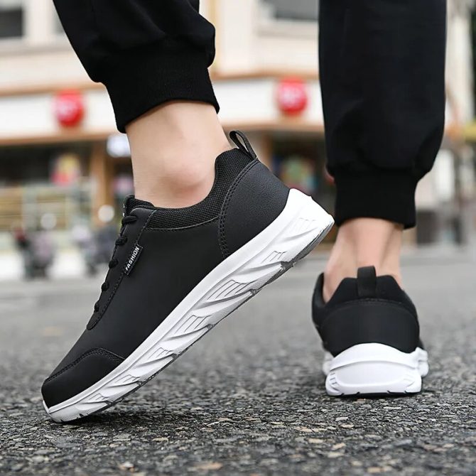 2023 New Men's Sneakers Fashion Leather Men's Casual Shoes Outdoor Jogging Training Shoes High-Quality Comfortable Men's Shoes - Image 5