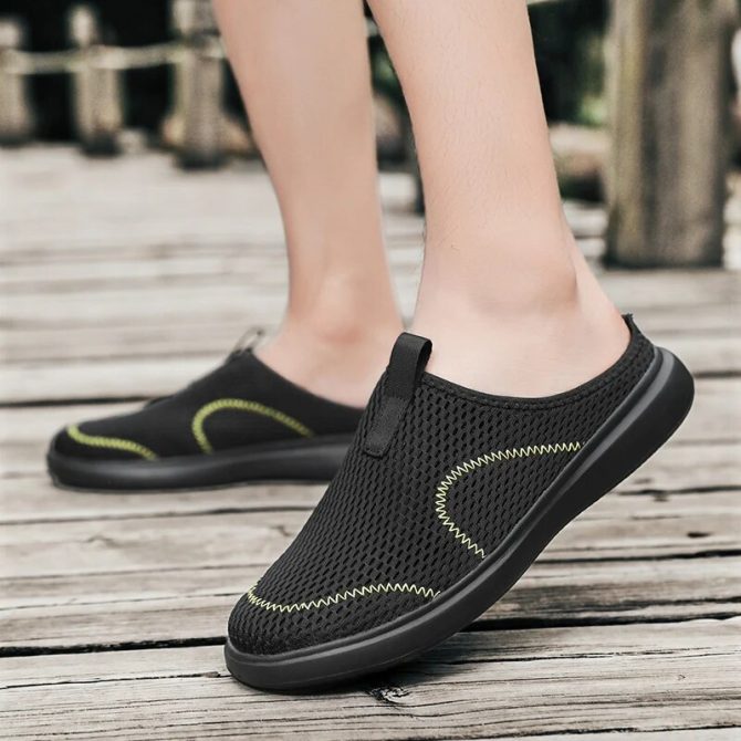 Men's Slippers Premium Slippers Vintage Anti-slip Casual Male Casual Shoes Plus Size Summer Beach Outdoor Flip Flops - Image 2