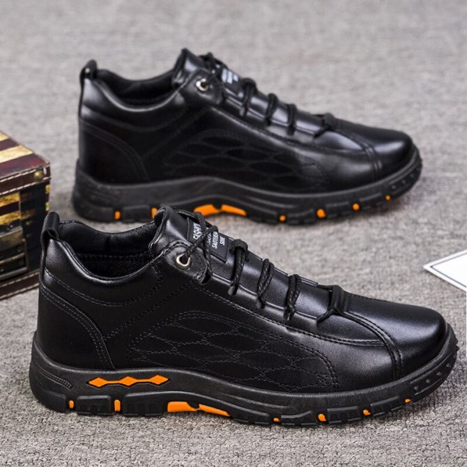 2023 New Casual Leather Shoes Men's Trend Men's Shoes Sports Shoes Men's British Style Retro Men's Shoes