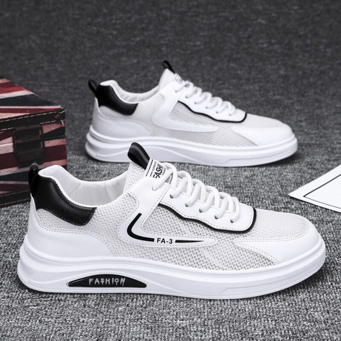 Men's Mesh Breathable Casual Shoes Summer Soft Sole Breathable Mesh Sports Running Shoes - Image 3