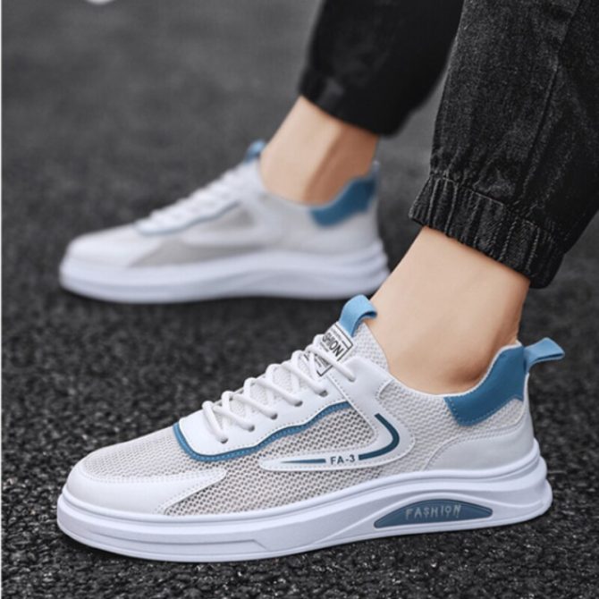 Men's Mesh Breathable Casual Shoes Summer Soft Sole Breathable Mesh Sports Running Shoes - Image 4
