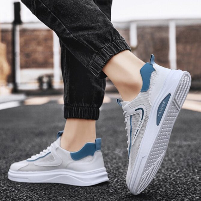 Men's Mesh Breathable Casual Shoes Summer Soft Sole Breathable Mesh Sports Running Shoes - Image 5